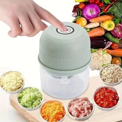 250ML Electric Garlic Food Chopper Onion Chopper Grinder Blender Crusher USB - Image 1 of 4