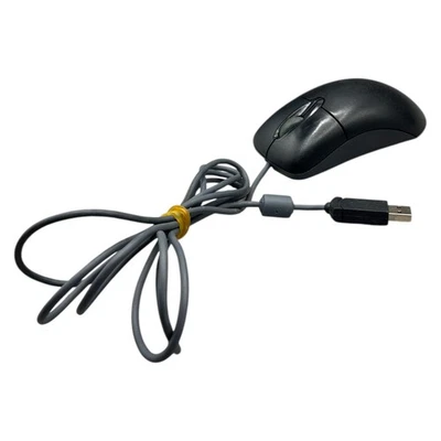 Microsoft Wheel Mouse optical USB and PS/2 Compatible Maus Schwarz Kabelgebunden - Bild 1 von 4