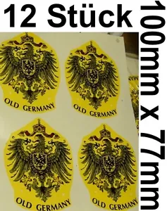 12x TRANSFERFOLIE PORZELLAN KERAMIK DEUTSCHES REICH ADLER WAPPEN OLD GERMANY - Bild 1 von 1