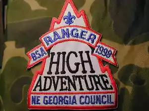 BSA Pfadfinder RANGER Patch 1998 Army Camp Frank D.Merrill US Army Dahlonega - Bild 1 von 2