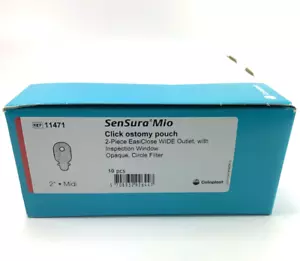 10 Coloplast 11471 SenSura Mio 2 pc Click Drainable Ostomy Pouches Exp 10-11/25 - Picture 1 of 4