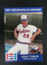 1987 Indianapolis Indians Dave Tomlin #7