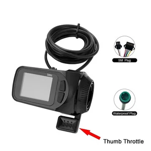 E-Bike 24V/36V/48V S886 LCD Display Thumb Throttle 2 in 1 Power Speed Meter - Picture 1 of 16