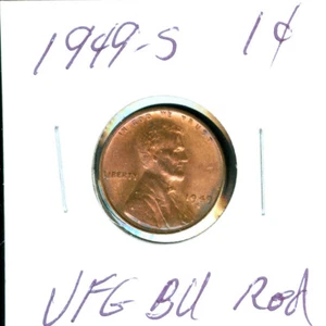 1949 S LINCOLN CENT ULTRA FINEST GRADE RED   RAINBOW  * - Picture 1 of 2