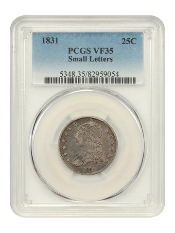 1831 25c PCGS VF35 (Small Letters) Cover