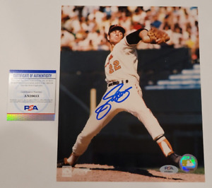 JIM PALMER Signed 8x10 Photo-HALL OF FAME-BALTIMORE ORIOLES-PSA