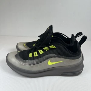 NIKE KIDS AIR MAX AXIS Size 5Y  Wolf Grey/Black/Neon - Picture 1 of 7