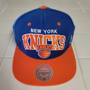 New York Knicks Mitchell & Ness NBA Snapback Hat 2Tone Hardwood Classics Cap - Picture 1 of 8