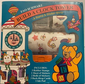 Auslaufmodell FAO Schwarz Build A Clock Tower A Stamp And Sticker Story Set - Bild 1 von 8