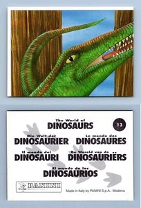 Coelophysis #13 The World Of Dinosaurs 1997 Sticker - Picture 1 of 1