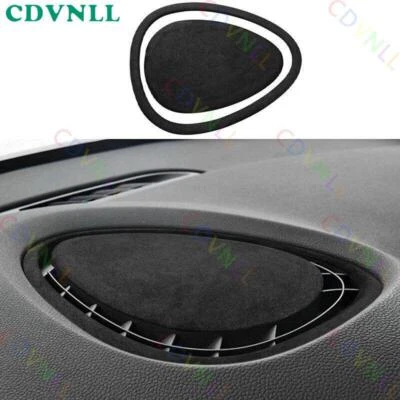 For Mini Cooper Clubman F54 Black Suede Console Dashboard Speaker Frame Trim 2* — 第 1/4 张图片