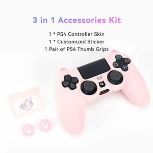 Silicone Rubber Skin Case Gel Cover Grip for Playstation 4 PS4 Controller Catpaw - Picture 1 of 7