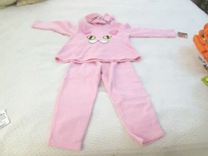 Halloween Girl's Size 4T Pink Hooded Cat Outfit New With Tag - Picture 1 of 3