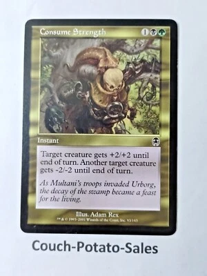 MTG Consume Strength Apocalypse 93/143 Regular Common - Uncirculated - Image 1 of 3