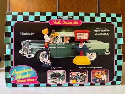 ERTL AMERICAN MUSCLE TED'S DRIVE-IN 1955 w/CHEVY BEL AIR 1/18 - Image 1 of 4