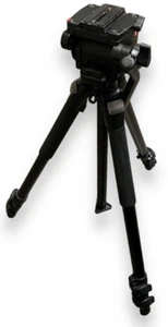 Manfrotto Bogen 3021 BN Tripod - TESTED w/ 501 FLUID HEAD!! - Picture 1 of 5