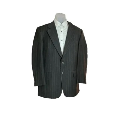 Abrigo Deportivo Joseph Abboud 2 Botones Lana Gris Chaqueta a Rayas Blazer 39R Foto 1 de 4