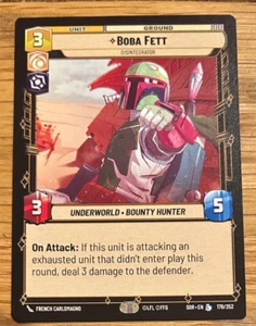 STAR WARS UNLIMITED TCG CHISPA DE REBELIÓN: CARTA LEGENDARIA: BOBA FETT - Imagen 1 de 1