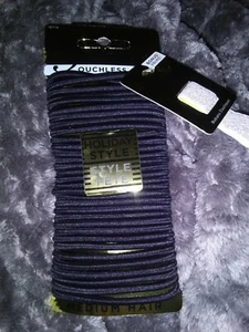 Goody Ouchless Hair Elastics Black 32 pcs + Bonus Ribbon Elastic - Picture 1 of 2