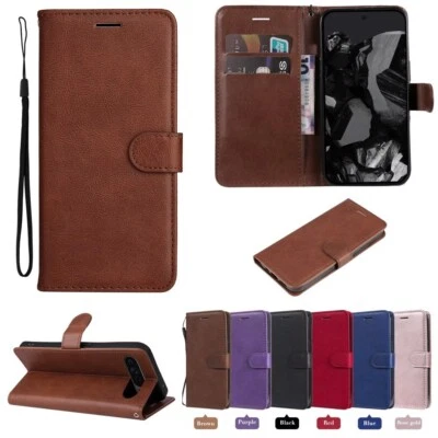 For Google Pixel "All" Series Magnetic Leather Flip Stand Card Wallet Case Cover - Image 1 of 4
