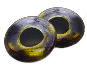 Paar Nordhecht Fisch Glasaugen Schmuck Puppe Taxidermie Flatback Cabochons - Bild 1 von 8