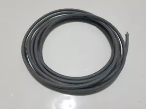 Alambre primario cubierto de tela trenzada de colección calibre 12 GA gris liso gris - Imagen 1 de 2
