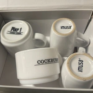 4 In Lot IMUSA Pier 1 Cockburn’s Cafe Cappuccino Espresso Coffee Cup - Picture 1 of 16