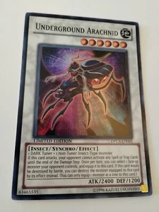 Yugioh! Underground Arachnid - DPC5-DE001 - Super Rare - Limited Edition - Bild 1 von 17