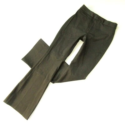 Pantalones bielásticos de tiro alto verdes acampanados Banana Republic Sloan 4 x 34 nuevos con etiquetas Foto 1 de 4