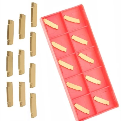 MGMN200-G Carbide Tips Inserts Metal For MGEHR/MGIVR 10Pcs Cut-Off Lathe Tool