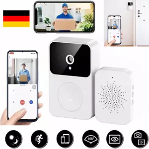 Funkklingel Video Türklingel mit Kamera WiFi Doorbell App-Steuerung Nachtsicht - Bild 1 von 20