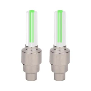 2PCS LED Valve Cap Light Car Bicycle Motorcycle Tire Flash T4C4 J Wheel J5G1 - Picture 1 of 9