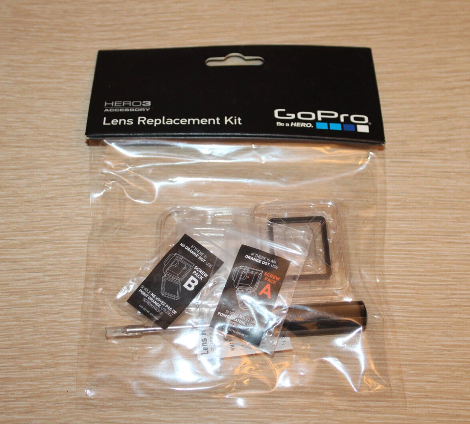 GoPro HD HERO 3 Dive Housing Glass Lens Replacement Kit ALNRK-301 NEW IN PACKAGE - Image 1 of 4