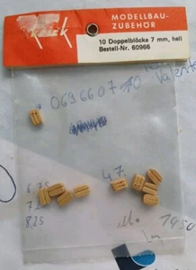 Krick 60966 Doppelblöcke 7mm Hell Neu/OVP - Bild 1 von 1