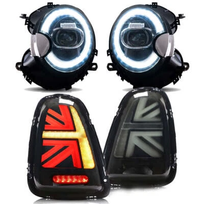 Faros LED + luces traseras ahumadas aptas para Mini Cooper S R56 R57 R58 R59 2007-2015 Foto 1 de 4