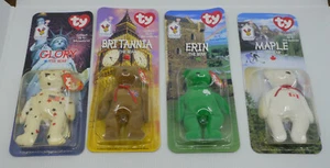 4 1999 TY, McDONALD'S BEANIE BABY BEARS, MAPLE, ERIN, BRITANNIA, GLORY, MIP - Picture 1 of 4