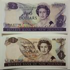 New Zealand 1 - 2 dollars 1981 - 1992 UNC Queen Elizabeth