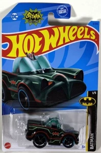 Hot Wheels BATMAN Stubby Classic BATMOBILE Blue/green pinstripes 1:64 SCALE #1/5 - Picture 1 of 1