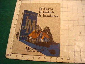 Vintage Original Catalog: JOHNS-MANVILLE INSULATING BOARD, 1929 - Picture 1 of 10