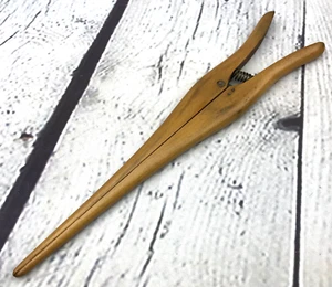 Antiker Vintage viktorianischer Holzhandschuh Finger Dehner Waschtisch - Bild 1 von 4