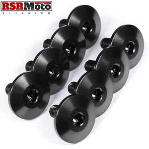 Suzuki GSX1400 GSXR1100 GSX1100 GSX750 Titanium Cam Rocker Cover Bolts, Black - Picture 1 of 3