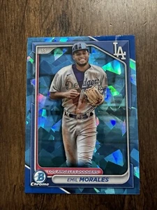 EMIL MORALES 2024 Bowman Draft Sapphire #BDC-113 Dodgers - Picture 1 of 2