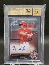 Nick Senzel 2017 Bowman Chrome Prospect Autographs Base BGS 9.5/10 Auto 1st (C)