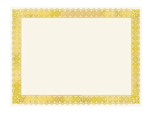 Confezione 15 Carte Certificate Gartner Studios Gold Foil - Premio, Diploma, Laurea - Foto 1 di 3