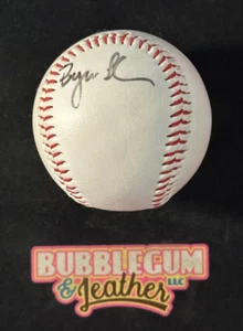 Byron Larkin (Barry Brother) IP In Person Autograph Cincinnati Reds Baseball - Picture 1 of 2