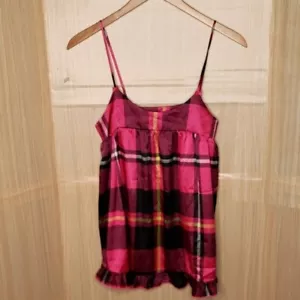 Camicia donna Victoria's Secret a quadri con cinturino regolabile media - Foto 1 di 8