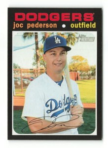 2020 Topps Heritage Joc Pederson  #224   Los Angeles Dodgers Baseball Card