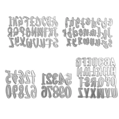 Letter Number Metal Cutting Dies Stencils for DIY Scrapbooking Decorative Emboss - Image 1 of 4