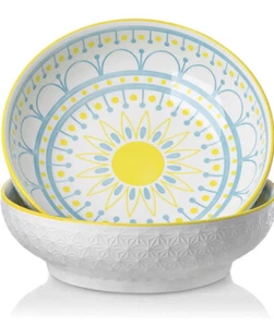 JH JIEMEI HOME Keramik Salatschüsseln Set, 66 Unzen Servieren Obstschale für Küche - Bild 1 von 3