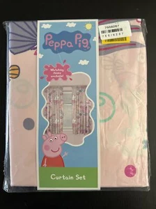 NUEVAS CON ETIQUETAS Peppa Pig Rosas Cortinas de Natación W168 x L137cm Dormitorio Infantil - Imagen 1 de 2